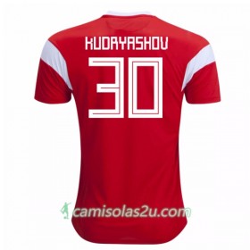 Camisolas de Futebol Rússia Kudryashov 30 Equipamento Principal Copa do Mundo 2018 Manga Curta